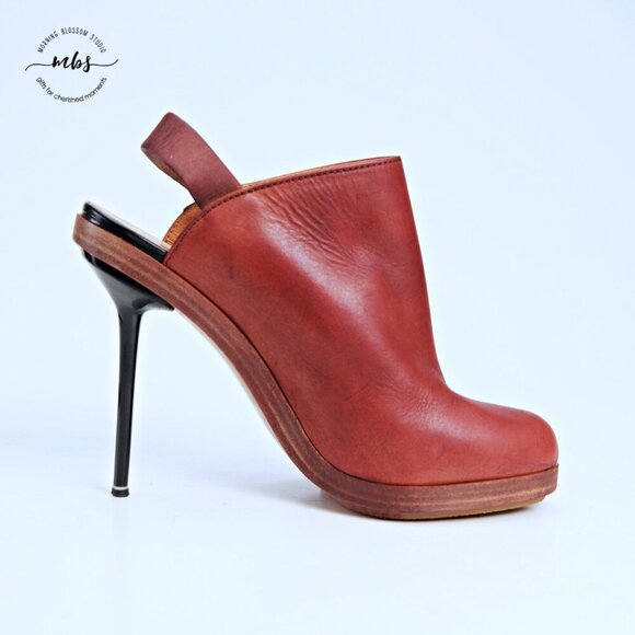 Nicholas Kirkwood Heeled Booties Brown Women EU 40.5 US 9-9.5 - Picture 8 of 15